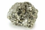 Striated, Pyrite Crystal Cluster - Peru #238872-1